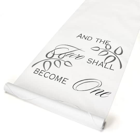 Hortense B. Hewitt Co. Two Shall Become One Aisle Runner, White | 100 ft | Michaels®